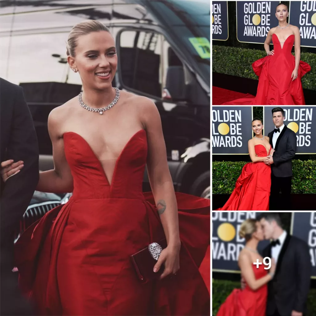 Fiery and Fabulous: Scarlett Johansson Stuns in Red Vera Wang at 77th Golden Globe Awards