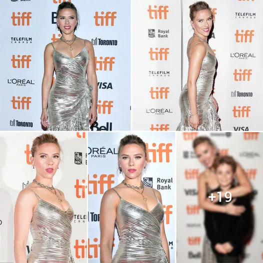 Johansson’s Mesmerizing Silver Spaghetti-Strap Dress Steals the Show at Jojo Rabbit Premiere at TIFF